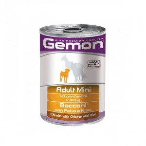 gemon-dog-chunks-adult-mini-chicken-rice-415g